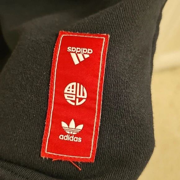 ❤️🖤❤️Adidas Chinese Lunar New Year Black Hoodie Dress - Oversized - Picture 6 of 11